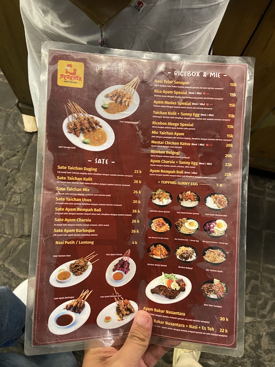 Sate Taichan Senayan Yogya Menu - Image 6